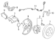 2012 Chevy Volt Brake Caliper Bracket Diagram - 13372779