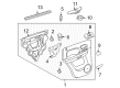 2007 GMC Yukon Window Regulator Diagram - 23227001