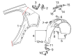 2023 Cadillac XT4 Fuel Filler Housing Diagram - 84837175