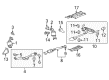 2008 Saturn Aura Exhaust Heat Shield Diagram - 12593759