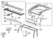 GMC Hummer EV Pickup Weather Strip Diagram - 85572703