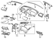 Pontiac GTO Dash Panel Vent Portion Covers Diagram - 92158993