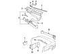 1988 Cadillac Allante Mirror Cover Diagram - 1643183