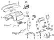 2005 Chevy Uplander Cup Holder Diagram - 15119264