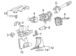 Pontiac Solstice Steering Column Cover Diagram - 15250690