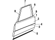 Oldsmobile Cutlass Calais Window Regulator Diagram - 20009423