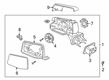 2022 GMC Sierra 1500 Side View Mirrors Diagram - 84309707