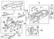 Pontiac Aztek Dash Panel Vent Portion Covers Diagram - 10308608