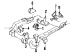 Oldsmobile 88 Engine Mount Bracket Diagram - 22145664