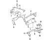 Cadillac Eldorado Fender Splash Shield Diagram - 25638288