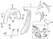 Chevy Volt Fender Splash Shield Diagram - 22799267