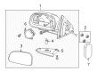 2008 GMC Envoy Side View Mirrors Diagram - 15810919