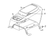 GMC Sierra 2500 Center Console Base Diagram - 15050296