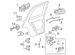 2007 Chevy Trailblazer Door Latch Assembly Diagram - 25948724