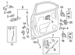 2009 Saturn Vue Door Latch Assembly Diagram - 22785492