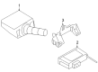 Saturn Astra TPMS Sensor Diagram - 13129153