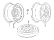 2004 Oldsmobile Alero Spare Wheel Diagram - 9595226