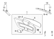 2008 Saturn Vue Door Handle Diagram - 20813529