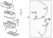 2012 Cadillac SRX Battery Cable Diagram - 20869721