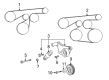 2009 Pontiac Vibe Drive Belt Diagram - 19185653