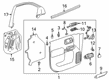 2024 Chevy Silverado 3500 HD Power Window Switch Diagram - 86778969