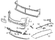 2023 Cadillac Escalade Bumper Diagram - 87817029