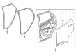 Chevy Bolt EUV Weather Strip Diagram - 42692461