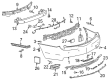 2015 Cadillac XTS Bumper Diagram - 19303147