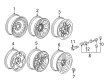 GMC Sierra 3500 Spare Wheel Diagram - 9595249