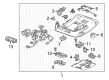 2019 Chevy Suburban Trunk Latch Diagram - 84306929