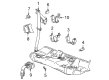 2000 Saturn LS2 Seat Belt Diagram - 22673488