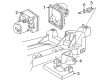 2004 Chevy Corvette ABS Control Module Diagram - 10343433