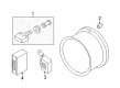 2016 Chevy City Express TPMS Sensor Diagram - 19318300