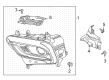 2024 Buick Enclave Headlight Diagram - 84848268