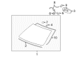 2011 Buick Lucerne Mirror Cover Diagram - 25910543