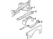 1992 Oldsmobile Toronado Fender Splash Shield Diagram - 20727009