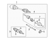 2009 Buick Enclave CV Boot Diagram - 19178957