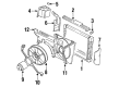 1985 Pontiac Grand Am Cooling Fan Bracket Diagram - 22049800