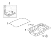 2009 Pontiac G8 Transmission Pan Diagram - 24043625