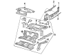 1991 Oldsmobile 98 Floor Pan Diagram - 12371704