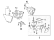 Chevy Uplander Center Console Base Diagram - 15923167