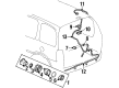 Oldsmobile Silhouette Parking Assist Distance Sensor Diagram - 88891837