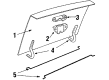 Cadillac DeVille Liftgate Hinge Diagram - 25543720