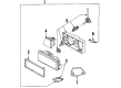 1988 Chevy Cavalier Headlight Diagram - 16516025