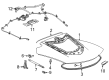 2022 Chevy Corvette Liftgate Hinge Diagram - 23429021