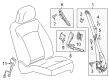 Chevy Malibu Limited Seat Belt Diagram - 19300609