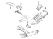 2002 GMC Savana 2500 Engine Mount Bracket Diagram - 15969181