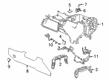 2022 Chevy Silverado 2500 HD Center Console Diagram - 85160974