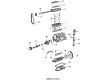 Pontiac Sunbird Timing Cover Diagram - 90281811