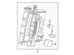 2023 Cadillac XT5 Battery Fuse Diagram - 84974466